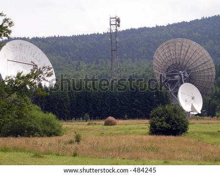 parabolical satellite antenna