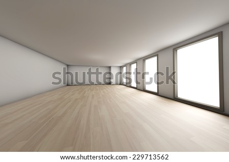 A empty residential room of a available apartment or house.