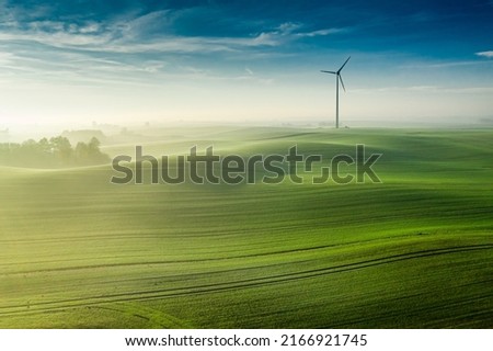 Foto Bild aerial of rural landscape with acre