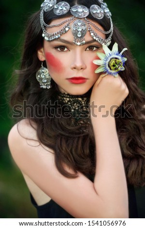 Similar – Image, Stock Photo Lilly portrait Long-haired