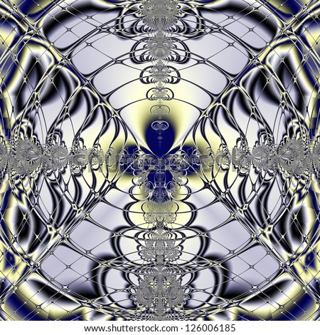 Elegant fractal design, abstract psychedelic art, purple window