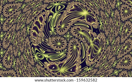 Original pattern design, abstract psychedelic art, happy dance