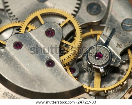 Detail view of clock pendulum