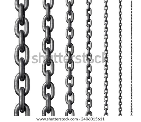 Similar – Image, Stock Photo Iron chain on a post