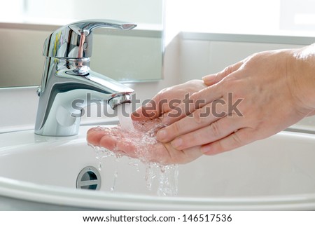 Hygiene. Cleaning Hands. Washing hands.