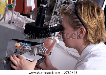 A technician at work in the laboratory