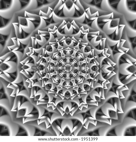 gray-scale kaleidoscope