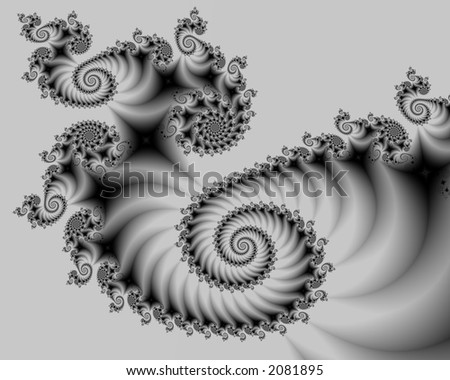gray-scale, spiral design