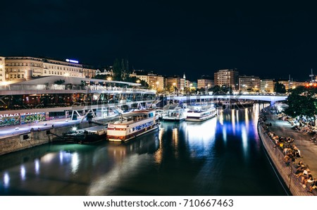 Similar – Image, Stock Photo Vienna, Danube Canal