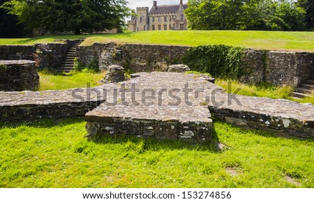 grounds and gardens of battle abbey, east sussex, uk