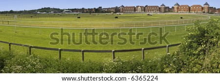 racecourse new housing and flats stratford upon avon warwickshire england uk