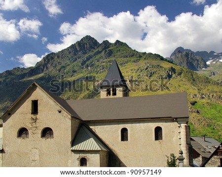 french village of st bonnet in the rhone alpes region of the french alps france