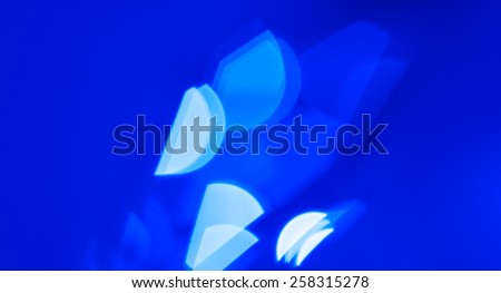 Abstract blue lights title background
