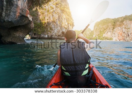 kayaking, sea adventure
