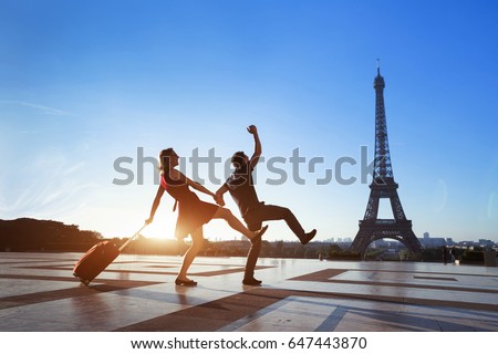 Similar – Image, Stock Photo Laughing woman in Paris