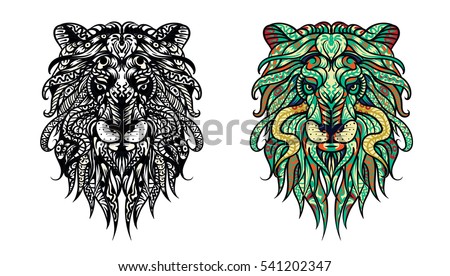 Adult Anti Stress Coloring Page Black White Hand
