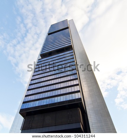 MADRID, SPAIN-7 APRIL: Cuatro Torres Business Area in Madrid on 7 april,2012 in Mdrid,Spain. They are The Highest skyscrapers in Madrid and Spain