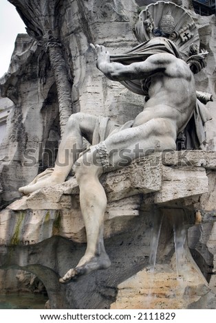 The Silver River - Fontana dei Quattro Fiumi (Fountain of the Four Rivers) - Rome, Italy