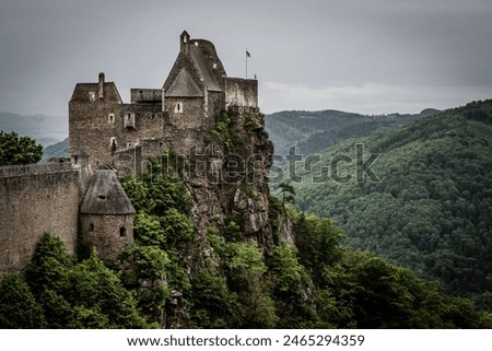 Similar – Foto Bild Burgruine auf einer Bergkuppe