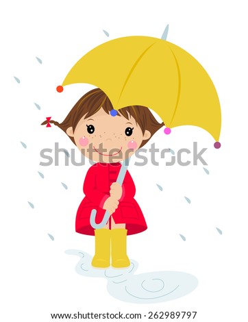 Girl With Umbrella Drawing | Free download on ClipArtMag