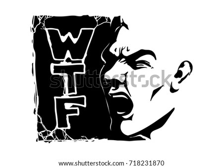 Angry Man Face Vector | Download Free Vector Art | Free-Vectors