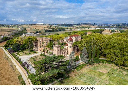Can Taio Castle, in Santa Perpetua de Mogoda Valles Occidental, Barcelona Spain Foto d'archivio © 