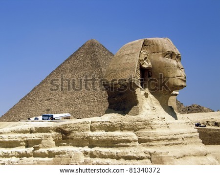 The Great Sphinx was made sculpting a limestone hill situated on the Giza Plateau