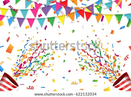 {GAME START} STARGAZERS - Página 38 Stock-vector-colorful-flag-confetti-and-party-popper-on-white-background-622132034