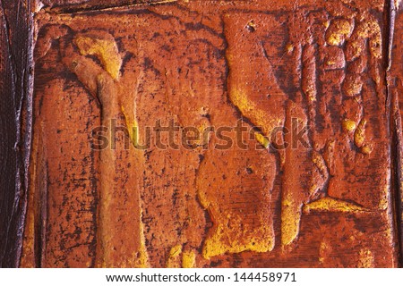 abstract relief, traditional oil painting, burnt sienna look, embossed, closeup