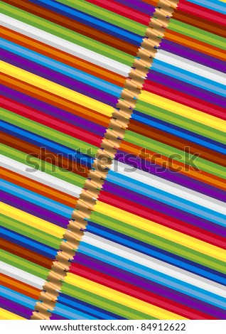 color pencils, raster picture