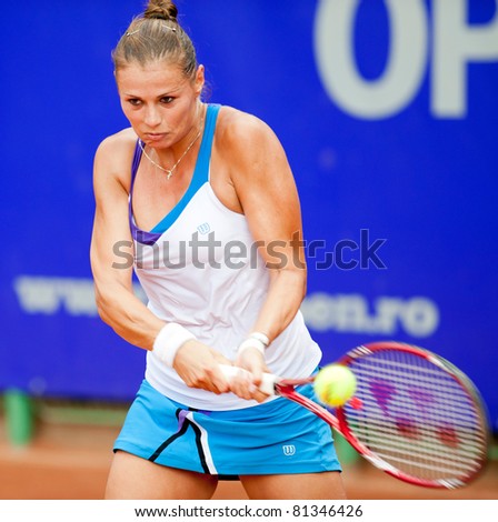 Bucharest, Romania - July 19: Romanian Tennis Player Liana-Gabriela ...