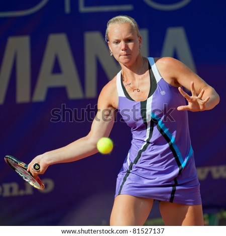 Bucharest, Romania - July 19: Romanian Tennis Player Kiki Bertens In ...