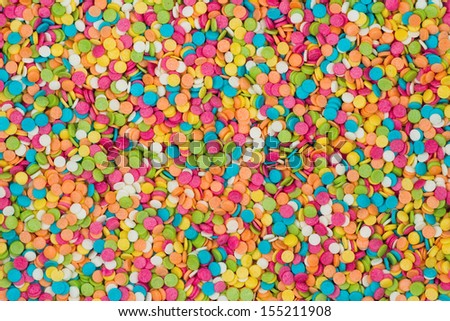 Multi-colored candy decoration background