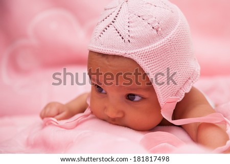 Adorable little african american baby girl - Black people