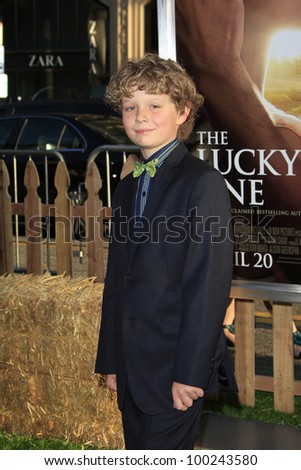 LOS ANGELES - APR 16: Riley Thomas Stewart at the premiere of Warner Bros. Pictures' 'The Lucky One' at Grauman's Chinese Theatre on April 16, 2012 in Los Angeles, California