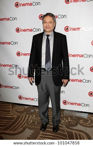 LAS VEGAS - APR 26: Ang Lee promotes 'Life Of PI' at CinemaCon, the official convention of the National Association of Theater Owners at Caesars Palace on April 26, 2012 in Las Vegas, Nevada