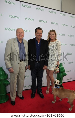 LOS ANGELES, CA - MAY 3: Dick Van Patten, James Van Patten, guest at the grand opening of the Pooch Hotel on May 3, 2012 in Hollywood, Los Angeles, California.