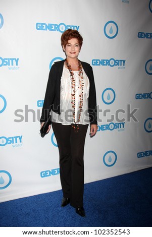 LOS ANGELES - MAY 4:  Carolyn Hennesy arrives at the 4th Annual Night of Generosity Gala Event at Hollywood Roosevelt Hotel on May 4, 2012 in Los Angeles, CA