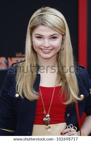 LOS ANGELES - MARCH 6: Stefanie Scott at the World Premiere of \'Mars Needs Moms\' held at the El Capitan Theater in Los Angeles, California on March 6, 2011