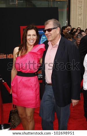 LOS ANGELES - MARCH 6: Robert Zemeckis and wife at the World Premiere of \'Mars Needs Moms\' held at the El Capitan Theater in Los Angeles, California on March 6, 2011