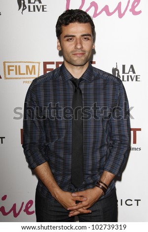 LOS ANGELES - JUNE 17: Oscar Issac at the \'Drive\' premiere during the 2011 Los Angeles Film Festival at Regal Cinemas L.A. Live in Los Angeles, California on June 17, 2011.