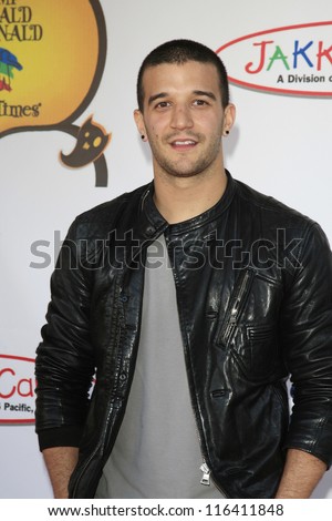 LOS ANGELES - OCT 21: Mark Ballas at the Camp Ronald McDonald for Good Times 20th Annual Halloween Carnival at the Universal Studios Backlot on October 21, 2012 in Los Angeles, California
