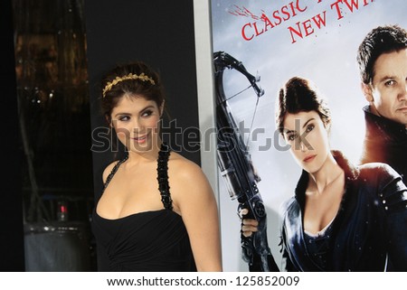 LOS ANGELES - JAN 23: Gemma Arterton at the LA premiere of Paramount Pictures\' \'Hansel And Gretel: Witch Hunters\' at Grauman\'s Chinese Theater on January 24, 2013 in Los Angeles, California