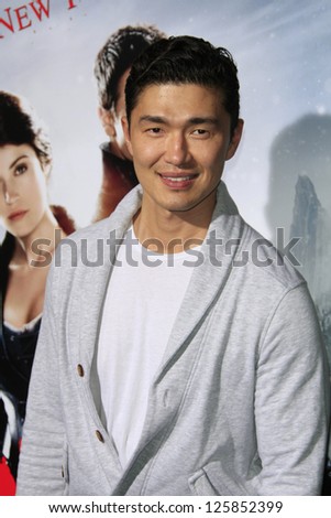 LOS ANGELES - JAN 23: Rick Yune at the LA premiere of Paramount Pictures\' \'Hansel And Gretel: Witch Hunters\' at Grauman\'s Chinese Theater on January 24, 2013 in Los Angeles, California