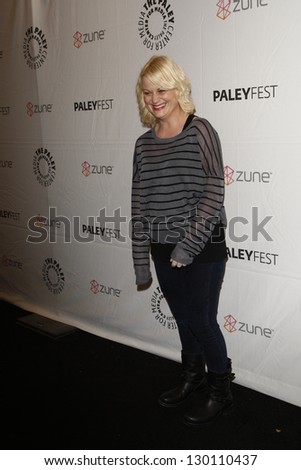 BEVERLY HILLS - MAR 12:  Amy Poehler arriving at the Paleyfest 2011 event honoring Freaks and Geeks/Undeclared in Beverly Hills, California on March 12, 2011.