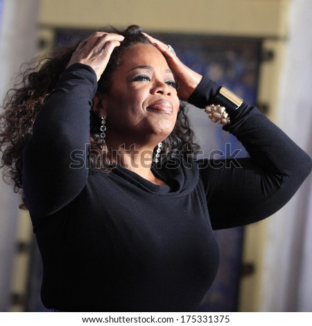 SANTA BARBARA - FEB 5: Oprah Winfrey at the 29th Santa Barbara International Film Festival Montecito Award at the Arlington Theater on February 5, 2014 in Santa Barbara, CA