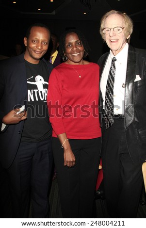 LOS ANGELES - JAN 28: Eric Kabera, Marcia Thomas, Ken Kragen at the 30th Anniversary of \'We Are The World\' at The GRAMMY Museum on January 28, 2015 in Los Angeles, California