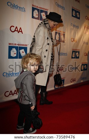 LOS ANGELES - MAR 20:  Ashley Simpson, son Bronx Wentz arriving at the Milk + Bookies Story Time Celebration on March 20, 2011 in Los Angeles, CA.