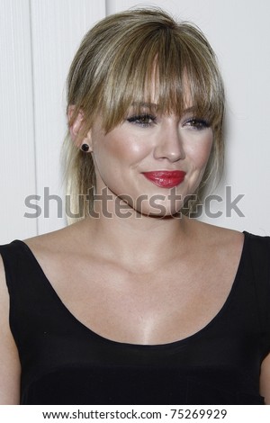 WEST HOLLYWOOD, CA  - APR 13: Hilary Duff at the Kimberly Snyder Book Launch Party For \'The Beauty Detox Solution\' at The London Hotel on April 13, 2011 in West Hollywood, California.