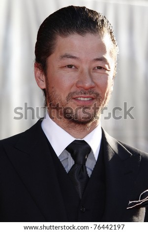 LOS ANGELES - MAY 2:  Tadanobu Asano at the premiere of Thor at the El Capitan Theater, Los Angeles, California on May 2, 2011.